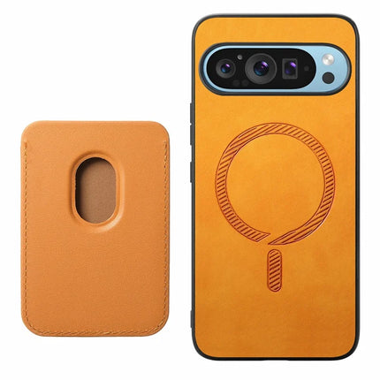 For Google Pixel 9 Pro XL Case Detachable Magnetic Card Bag Leather+TPU Phone Cover