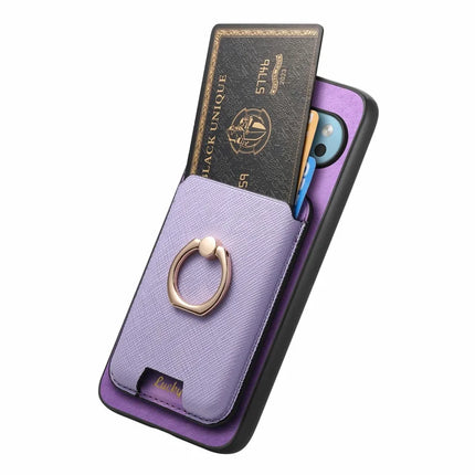 For Google Pixel 9 Pro XL Magnetic Case Leather+TPU Phone Cover Detachable Card Bag