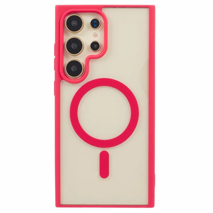 For Samsung Galaxy S23 Ultra Case Compatible with MagSafe Shockproof PC+TPU Clear Phone Cover