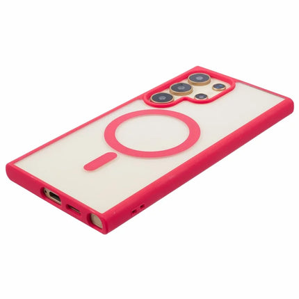 For Samsung Galaxy S23 Ultra Case Compatible with MagSafe Shockproof PC+TPU Clear Phone Cover