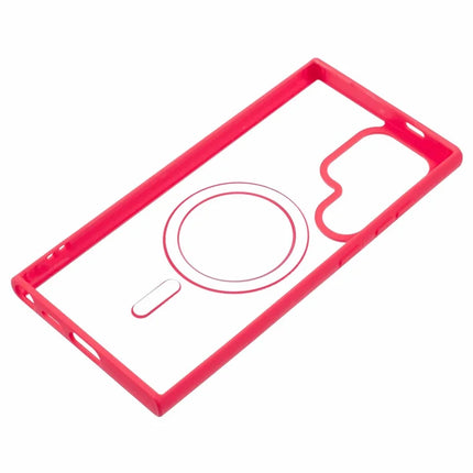 For Samsung Galaxy S23 Ultra Case Compatible with MagSafe Shockproof PC+TPU Clear Phone Cover