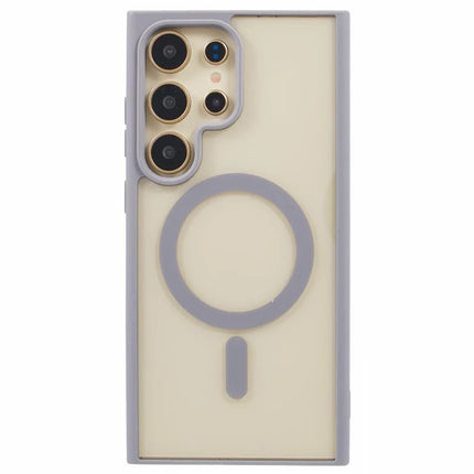 For Samsung Galaxy S23 Ultra Case Compatible with MagSafe Shockproof PC+TPU Clear Phone Cover