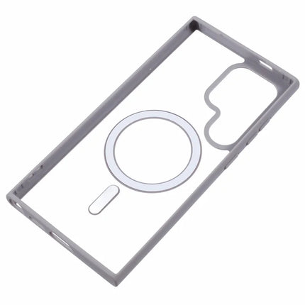 For Samsung Galaxy S23 Ultra Case Compatible with MagSafe Shockproof PC+TPU Clear Phone Cover