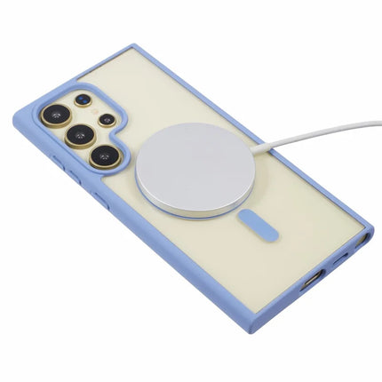 For Samsung Galaxy S23 Ultra Case Compatible with MagSafe Shockproof PC+TPU Clear Phone Cover