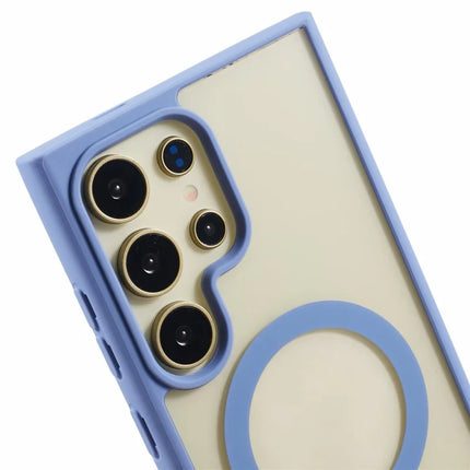 For Samsung Galaxy S23 Ultra Case Compatible with MagSafe Shockproof PC+TPU Clear Phone Cover