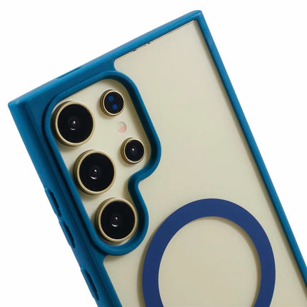 For Samsung Galaxy S23 Ultra Case Compatible with MagSafe Shockproof PC+TPU Clear Phone Cover