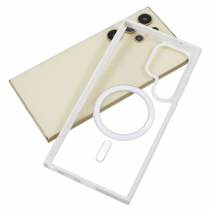 For Samsung Galaxy S23 Ultra Case Compatible with MagSafe Shockproof PC+TPU Clear Phone Cover
