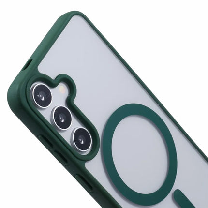 For Samsung Galaxy S23 FE Case Compatible with MagSafe Shockproof PC+TPU Clear Phone Cover