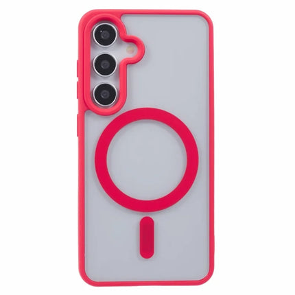 For Samsung Galaxy S23 FE Case Compatible with MagSafe Shockproof PC+TPU Clear Phone Cover