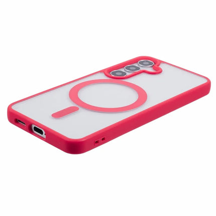 For Samsung Galaxy S23 FE Case Compatible with MagSafe Shockproof PC+TPU Clear Phone Cover