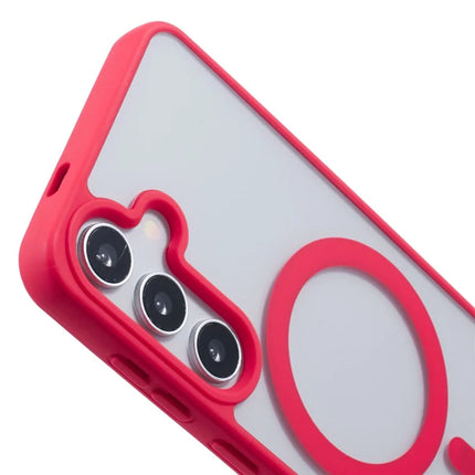 For Samsung Galaxy S23 FE Case Compatible with MagSafe Shockproof PC+TPU Clear Phone Cover