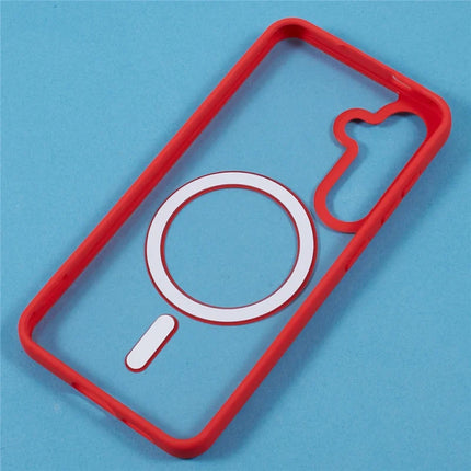 For Samsung Galaxy S23 FE Case Compatible with MagSafe Shockproof PC+TPU Clear Phone Cover