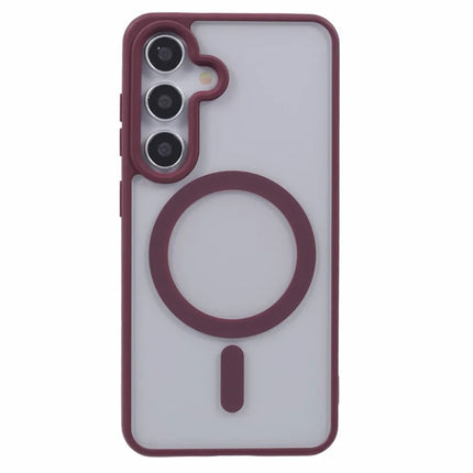 For Samsung Galaxy S23 FE Case Compatible with MagSafe Shockproof PC+TPU Clear Phone Cover
