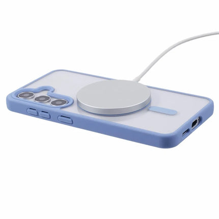 For Samsung Galaxy S23 FE Case Compatible with MagSafe Shockproof PC+TPU Clear Phone Cover