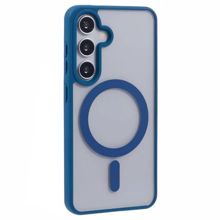 For Samsung Galaxy S23 FE Case Compatible with MagSafe Shockproof PC+TPU Clear Phone Cover - Sapphire