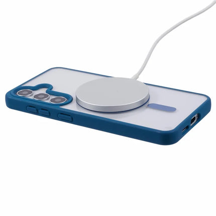 For Samsung Galaxy S23 FE Case Compatible with MagSafe Shockproof PC+TPU Clear Phone Cover