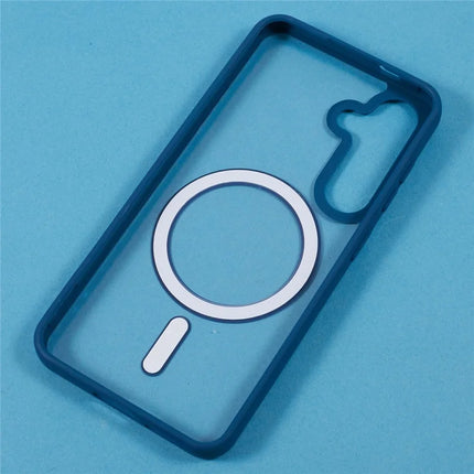 For Samsung Galaxy S23 FE Case Compatible with MagSafe Shockproof PC+TPU Clear Phone Cover