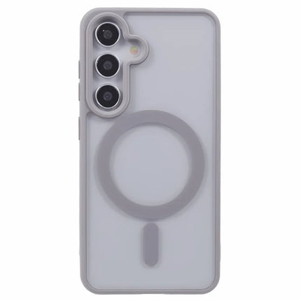 For Samsung Galaxy S23 FE Case Compatible with MagSafe Shockproof PC+TPU Clear Phone Cover