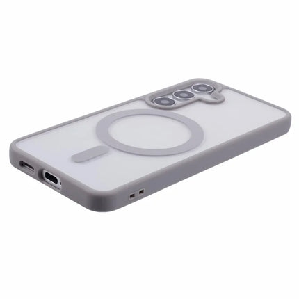 For Samsung Galaxy S23 FE Case Compatible with MagSafe Shockproof PC+TPU Clear Phone Cover