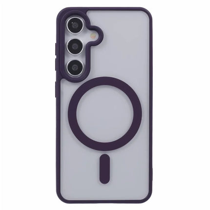 For Samsung Galaxy S23 FE Case Compatible with MagSafe Shockproof PC+TPU Clear Phone Cover