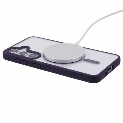 For Samsung Galaxy S23 FE Case Compatible with MagSafe Shockproof PC+TPU Clear Phone Cover