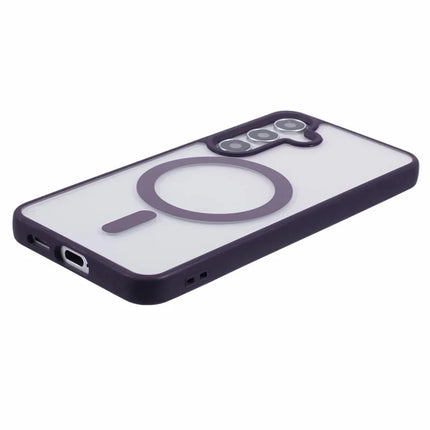 For Samsung Galaxy S23 FE Case Compatible with MagSafe Shockproof PC+TPU Clear Phone Cover