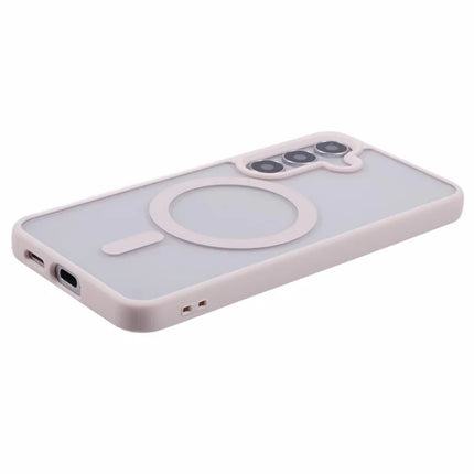For Samsung Galaxy S23 FE Case Compatible with MagSafe Shockproof PC+TPU Clear Phone Cover