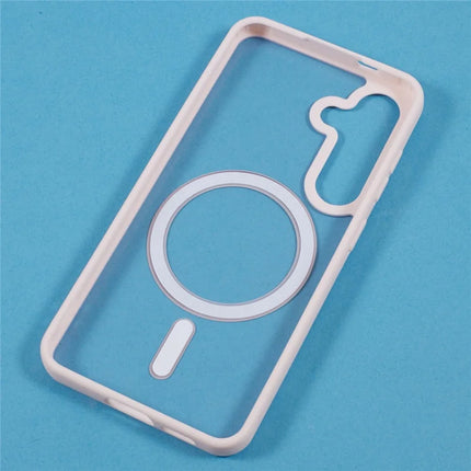For Samsung Galaxy S23 FE Case Compatible with MagSafe Shockproof PC+TPU Clear Phone Cover