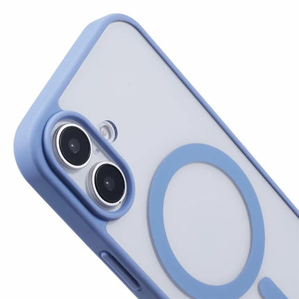For iPhone 16 Plus Case Compatible with MagSafe Shockproof PC+TPU Clear Phone Cover