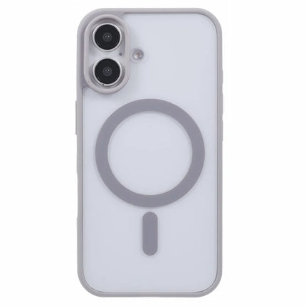 For iPhone 16 Plus Case Compatible with MagSafe Shockproof PC+TPU Clear Phone Cover