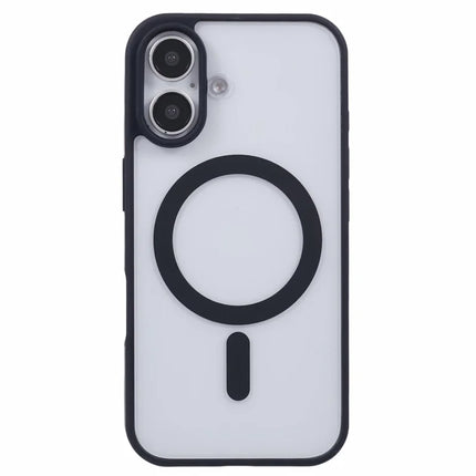 For iPhone 16 Plus Case Compatible with MagSafe Shockproof PC+TPU Clear Phone Cover