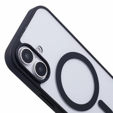 For iPhone 16 Plus Case Compatible with MagSafe Shockproof PC+TPU Clear Phone Cover