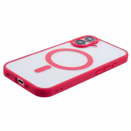 For iPhone 16 Plus Case Compatible with MagSafe Shockproof PC+TPU Clear Phone Cover