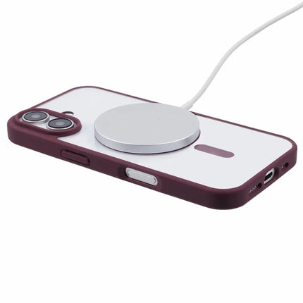For iPhone 16 Plus Case Compatible with MagSafe Shockproof PC+TPU Clear Phone Cover
