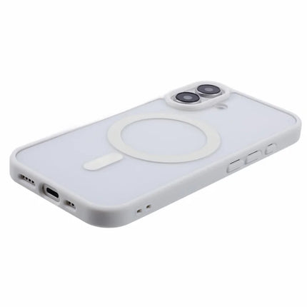For iPhone 16 Plus Case Compatible with MagSafe Shockproof PC+TPU Clear Phone Cover