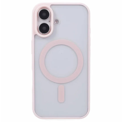 For iPhone 16 Plus Case Compatible with MagSafe Shockproof PC+TPU Clear Phone Cover