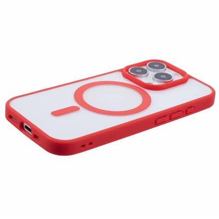 For iPhone 16 Pro Max Case Compatible with MagSafe Shockproof PC+TPU Clear Phone Cover