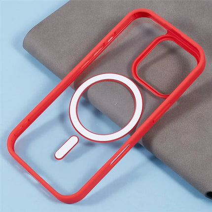 For iPhone 16 Pro Max Case Compatible with MagSafe Shockproof PC+TPU Clear Phone Cover
