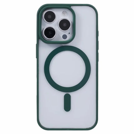 For iPhone 16 Pro Max Case Compatible with MagSafe Shockproof PC+TPU Clear Phone Cover
