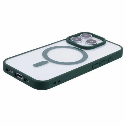 For iPhone 16 Pro Max Case Compatible with MagSafe Shockproof PC+TPU Clear Phone Cover