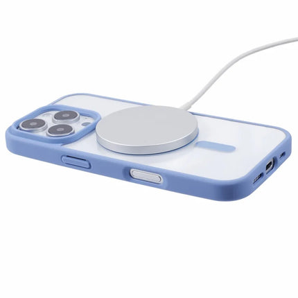 For iPhone 16 Pro Max Case Compatible with MagSafe Shockproof PC+TPU Clear Phone Cover