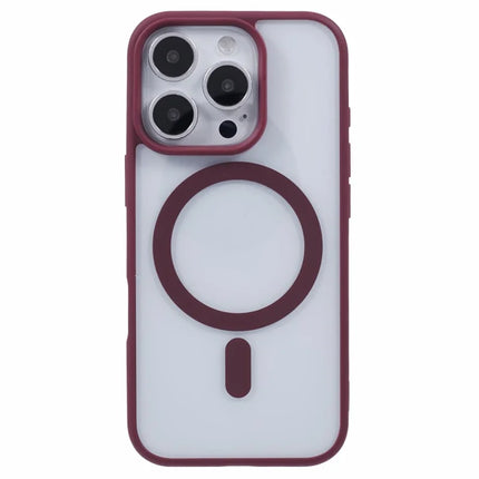 For iPhone 16 Pro Max Case Compatible with MagSafe Shockproof PC+TPU Clear Phone Cover