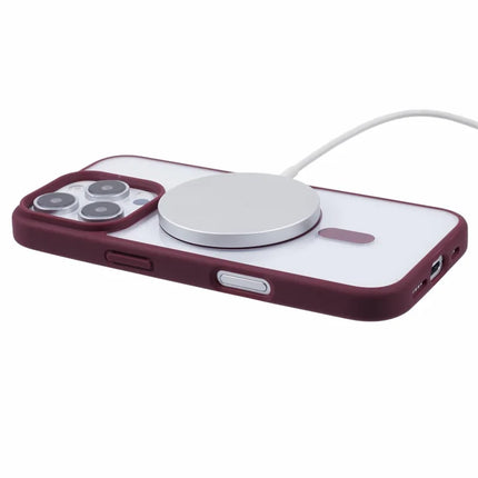 For iPhone 16 Pro Max Case Compatible with MagSafe Shockproof PC+TPU Clear Phone Cover