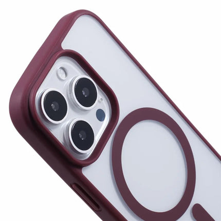 For iPhone 16 Pro Max Case Compatible with MagSafe Shockproof PC+TPU Clear Phone Cover