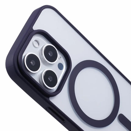 For iPhone 16 Pro Max Case Compatible with MagSafe Shockproof PC+TPU Clear Phone Cover