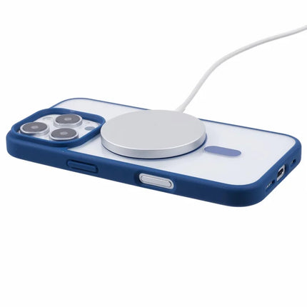 For iPhone 16 Pro Max Case Compatible with MagSafe Shockproof PC+TPU Clear Phone Cover