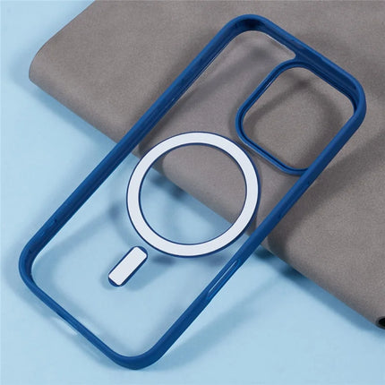 For iPhone 16 Pro Max Case Compatible with MagSafe Shockproof PC+TPU Clear Phone Cover