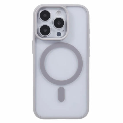 For iPhone 16 Pro Max Case Compatible with MagSafe Shockproof PC+TPU Clear Phone Cover