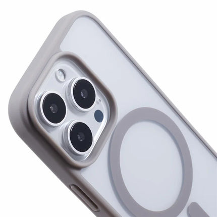 For iPhone 16 Pro Max Case Compatible with MagSafe Shockproof PC+TPU Clear Phone Cover