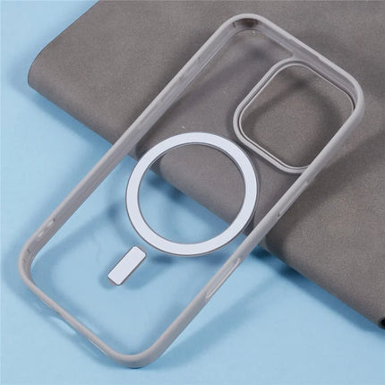 For iPhone 16 Pro Max Case Compatible with MagSafe Shockproof PC+TPU Clear Phone Cover
